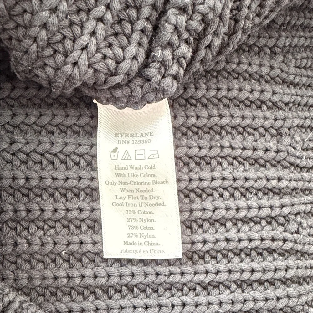 Everlane Black Ribbed Knit Sweater - Picture 3 of 5